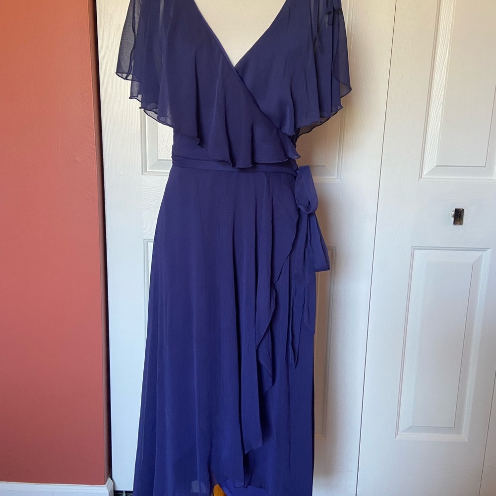 ASOS Blue Chiffon Dress NWT